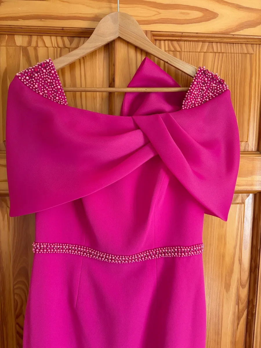 Couture Club Fuchsia Mother of the Bride Dress - Image 3