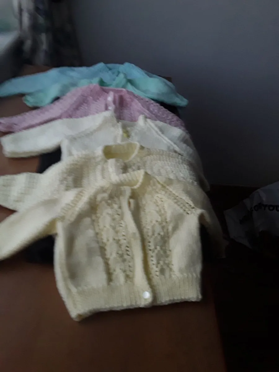 Brand new hand knitted baby cardigans - Image 1