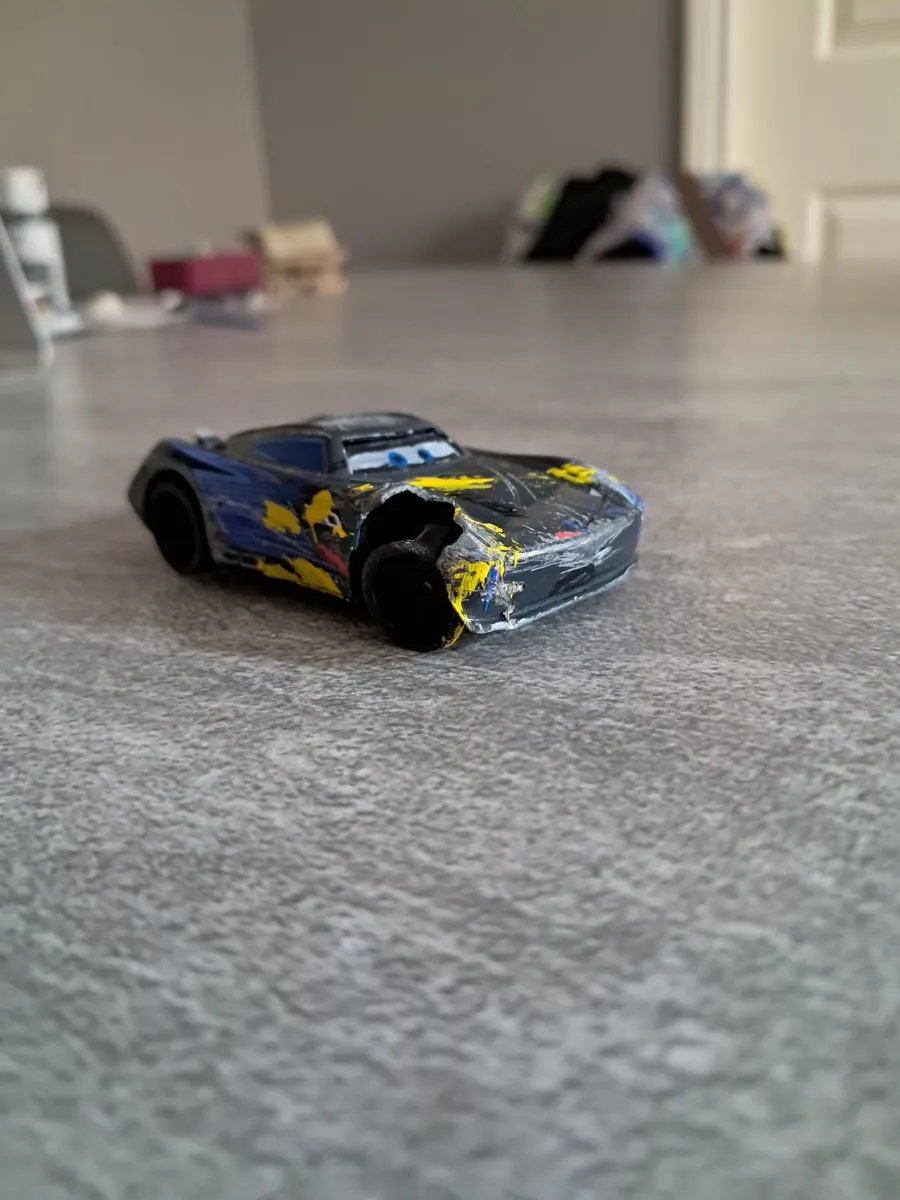 Disney pixar cars diecast. Crashed Jackson Storm. - Image 1