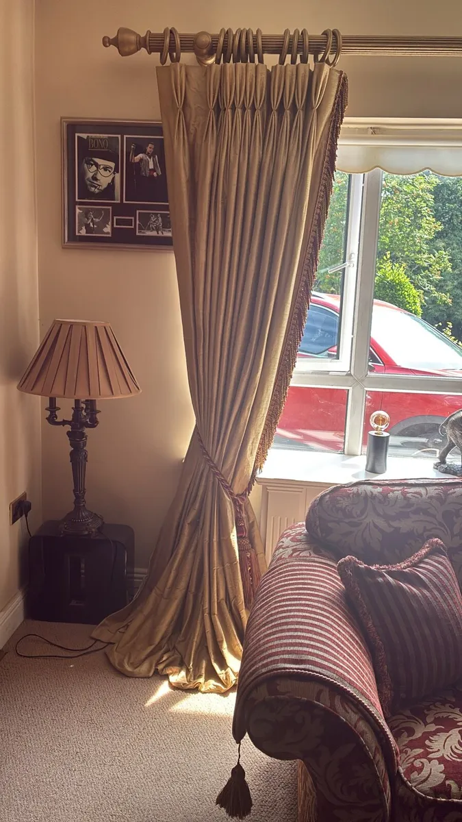 Interlined silk curtains - Image 1