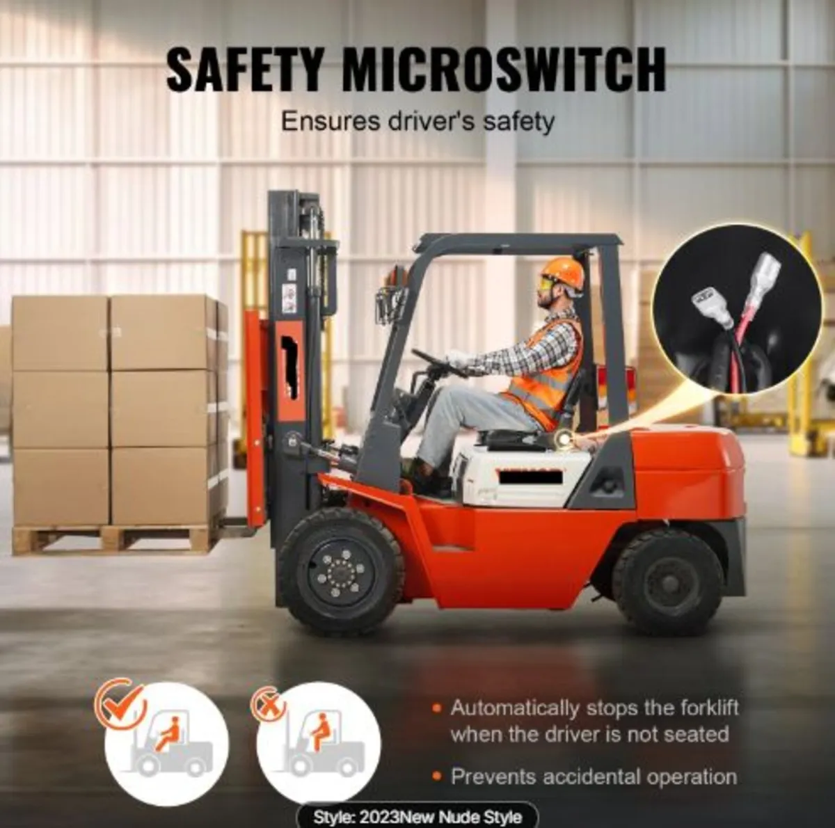 Universal Forklift Seat, Fold Down Tractor Seat - Image 4