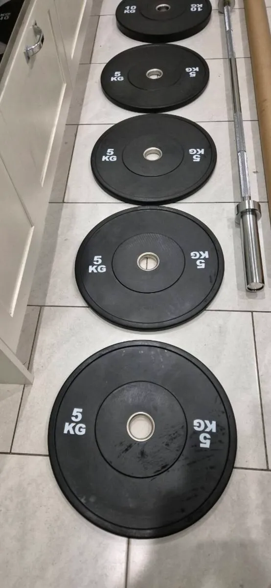 Brand new olympic bumper weight lifting set A - Image 3