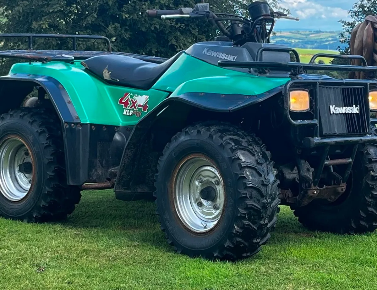 Kawasaki kf400 4 x4 farm quad ( old school) - Image 1