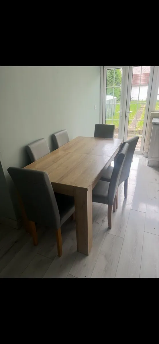 Table and 8 chairs
