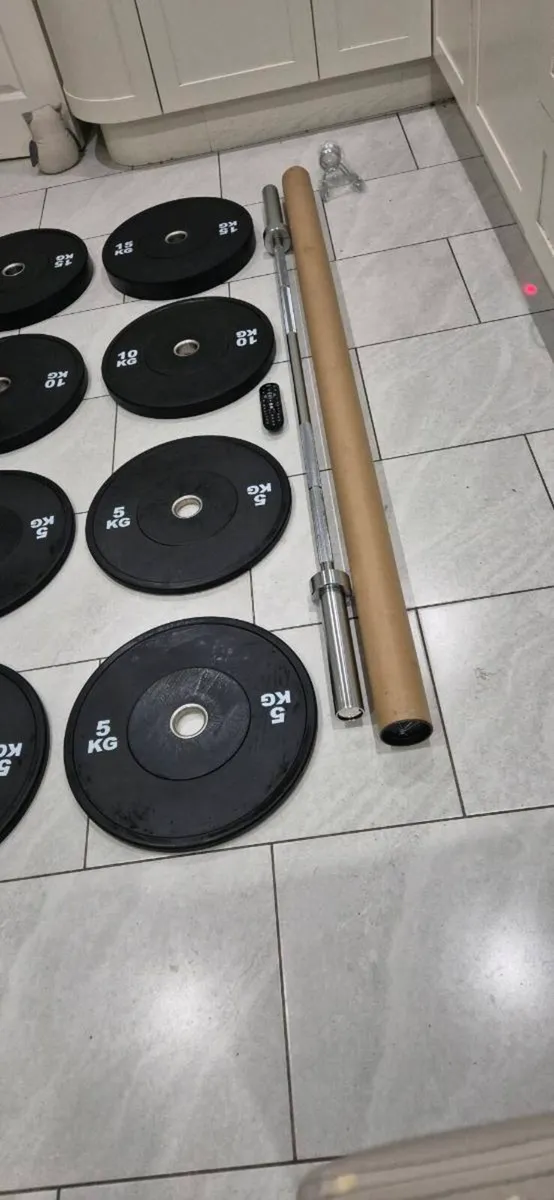 Brand new olympic bumper weight lifting set D - Image 2