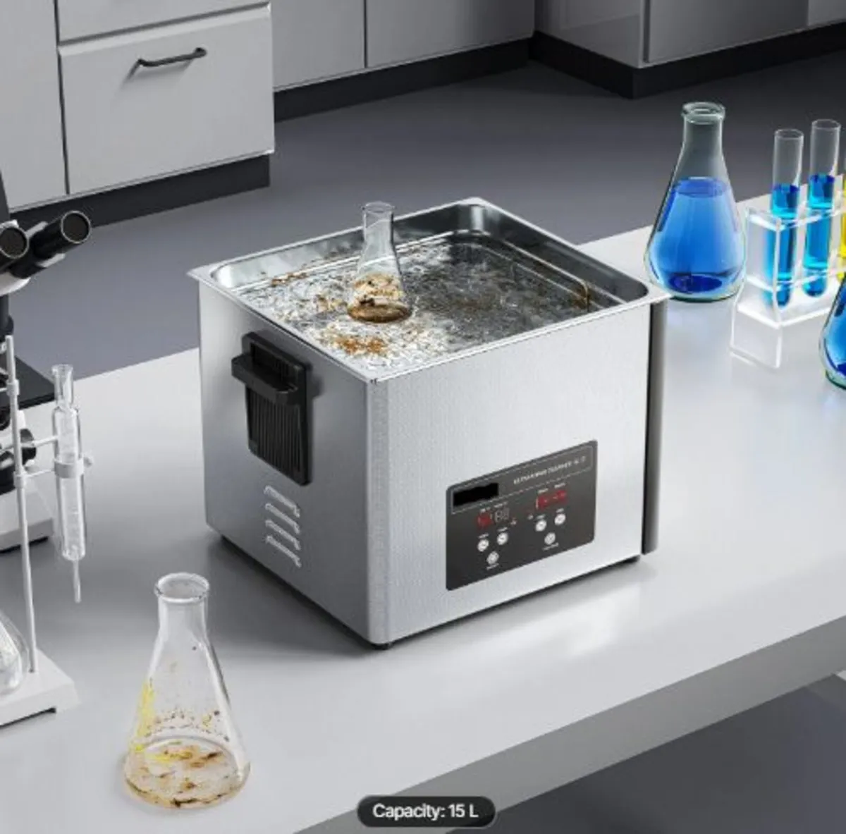 15L Ultrasonic Cleaner, Professional Ultrasonic - Image 3