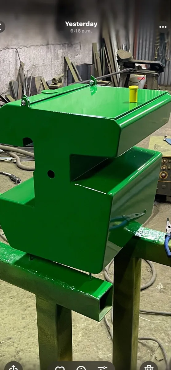 Tractor toolbox and weights - Image 2