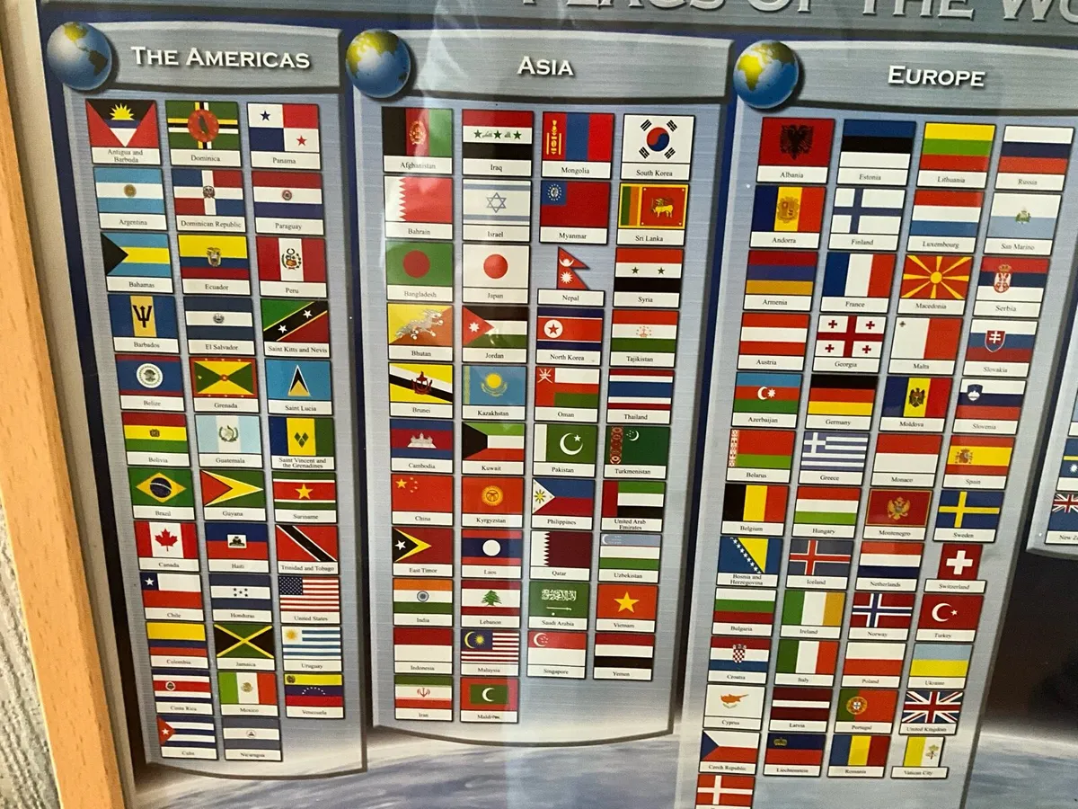 Flags of the World Framed Picture - Image 3