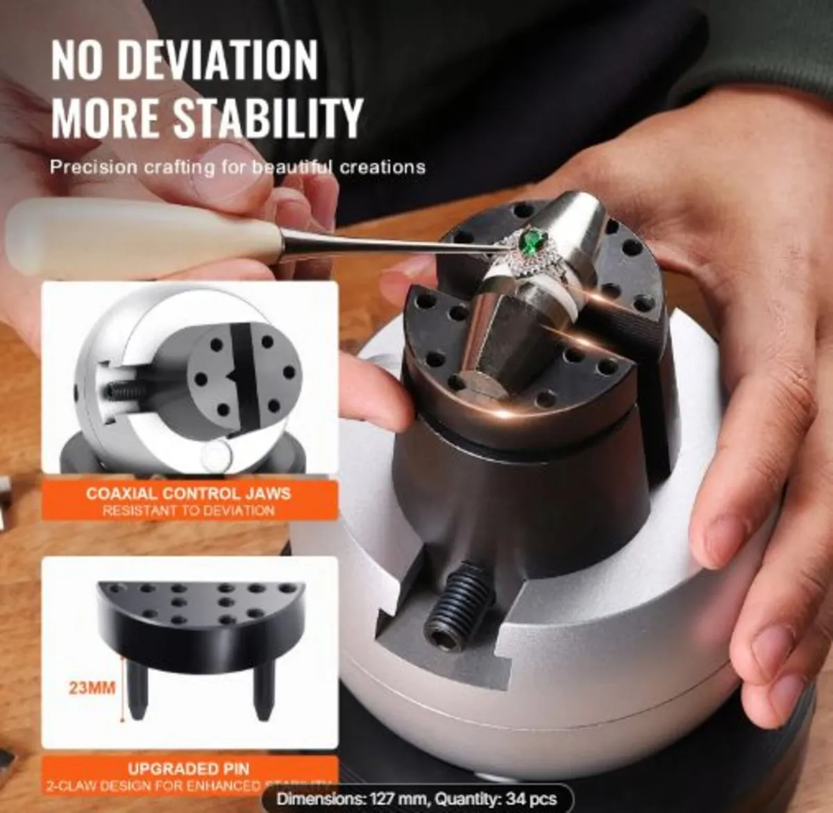 Ball Vise, 5" Engraving Setting Tool,360° Rotation - Image 3