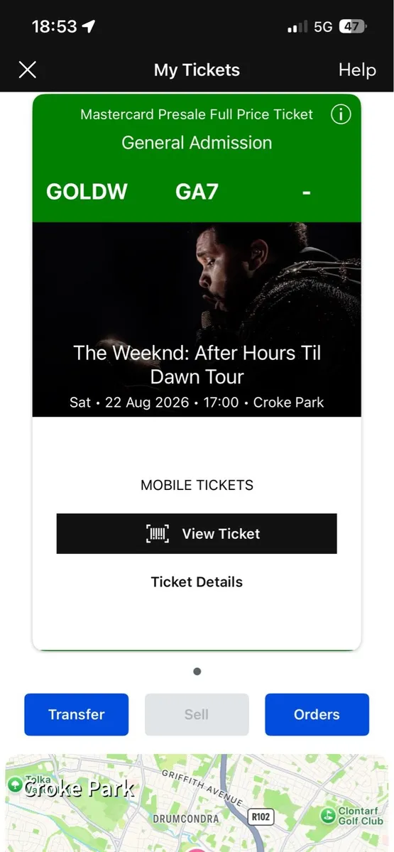 Weeknd ticket