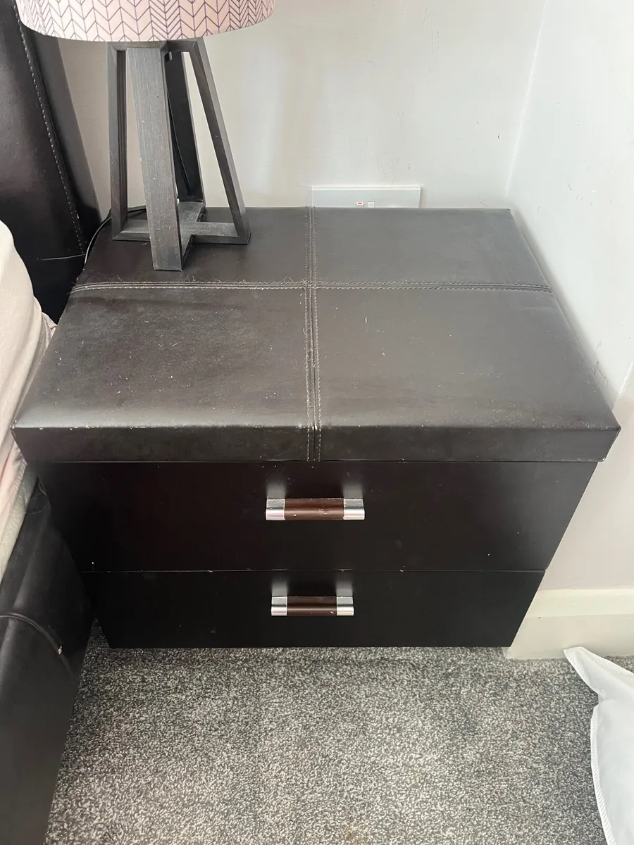 King size bed frame and lockers - Image 3
