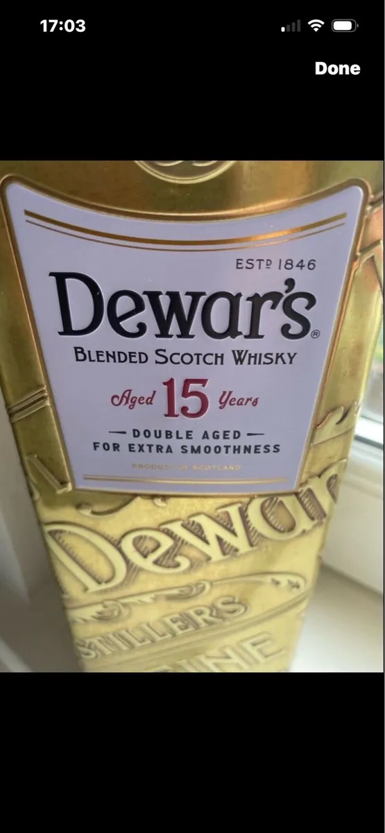 Dewars 15 yrs aged Metal Box - Image 2