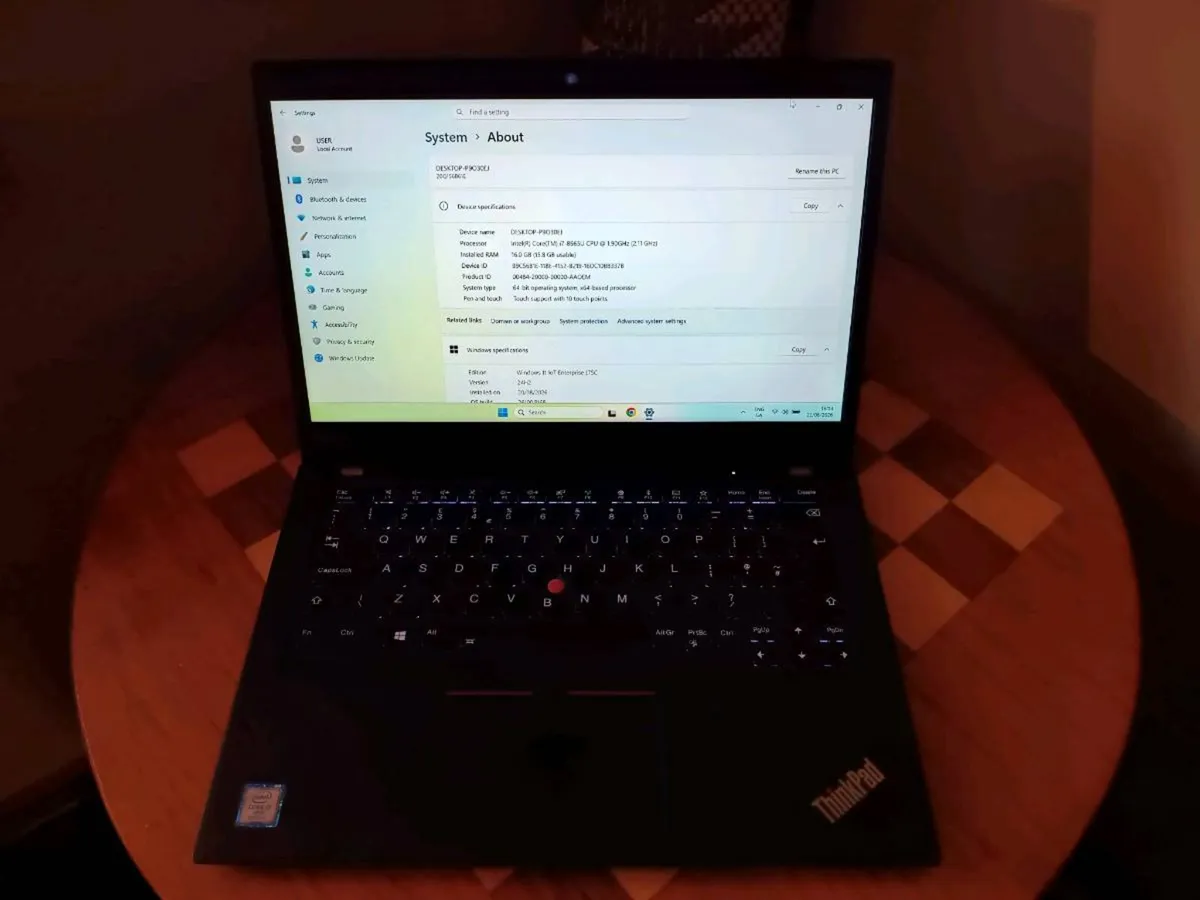 Laptop Thinkpad i7/16/256 - Image 3