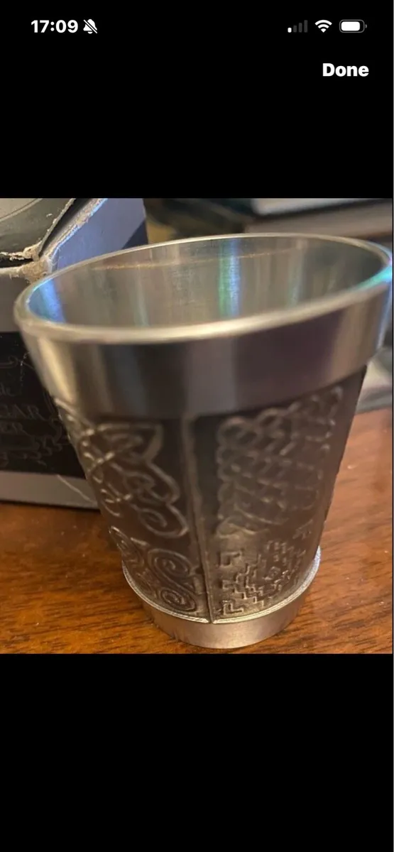 Mullingar Pewter Celtic Whisky Shot / measure - Image 4