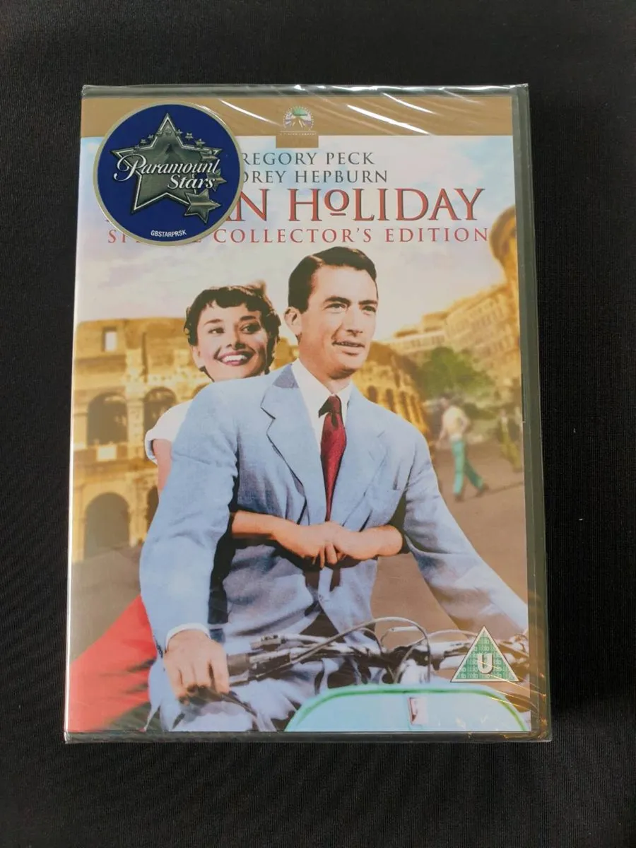 Roman Holiday 1953 DVD Gregory Peck Audrey Hepburn - Image 1