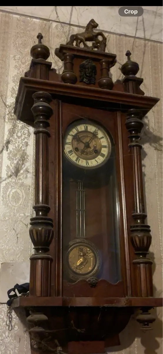 Antique German Vienna  wall clock - Image 2