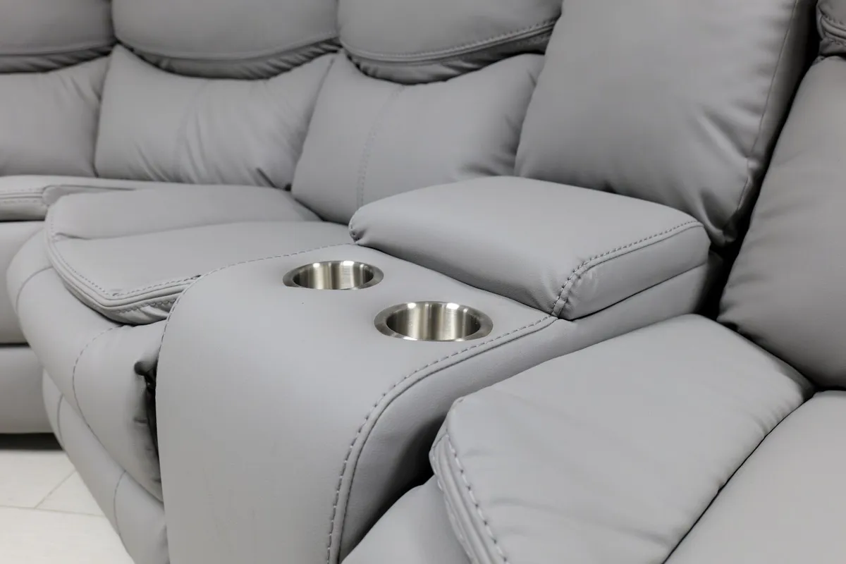 Valerie Corner Manual Leather Recliner Sofa - Image 3