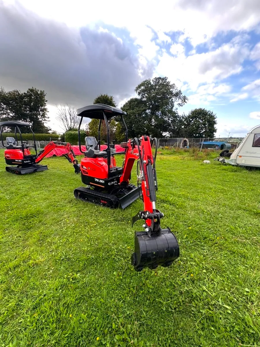 ***Kubota Engine** NEW TPM-20KH MINI DIGGERS - Image 1