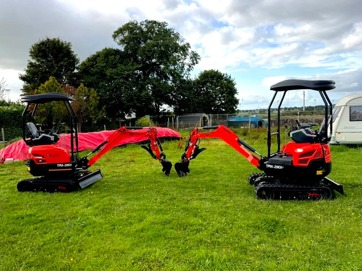 ***Kubota Engine** NEW TPM-20KH MINI DIGGERS - Image 2
