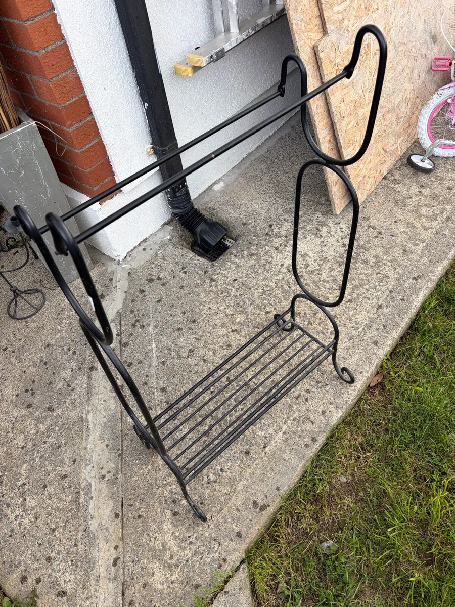 cast iron towel rack / stand - Image 3
