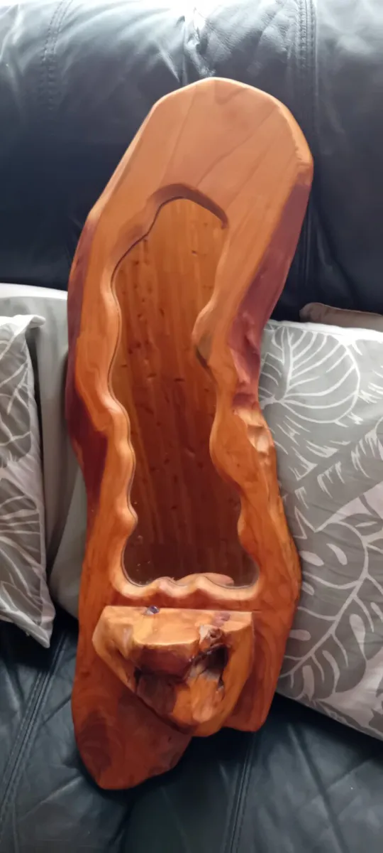 wooden mirror