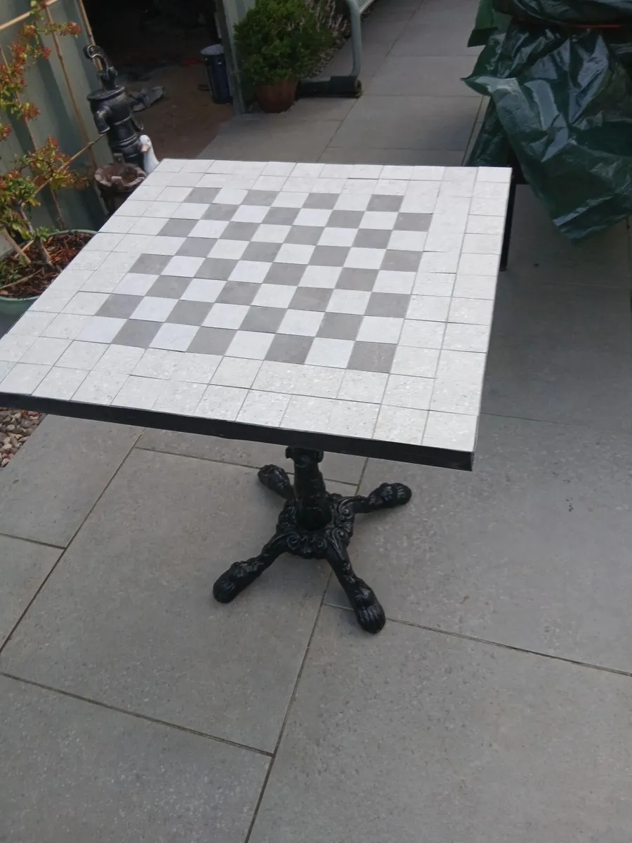 Chess Patio Garden Table - Image 3