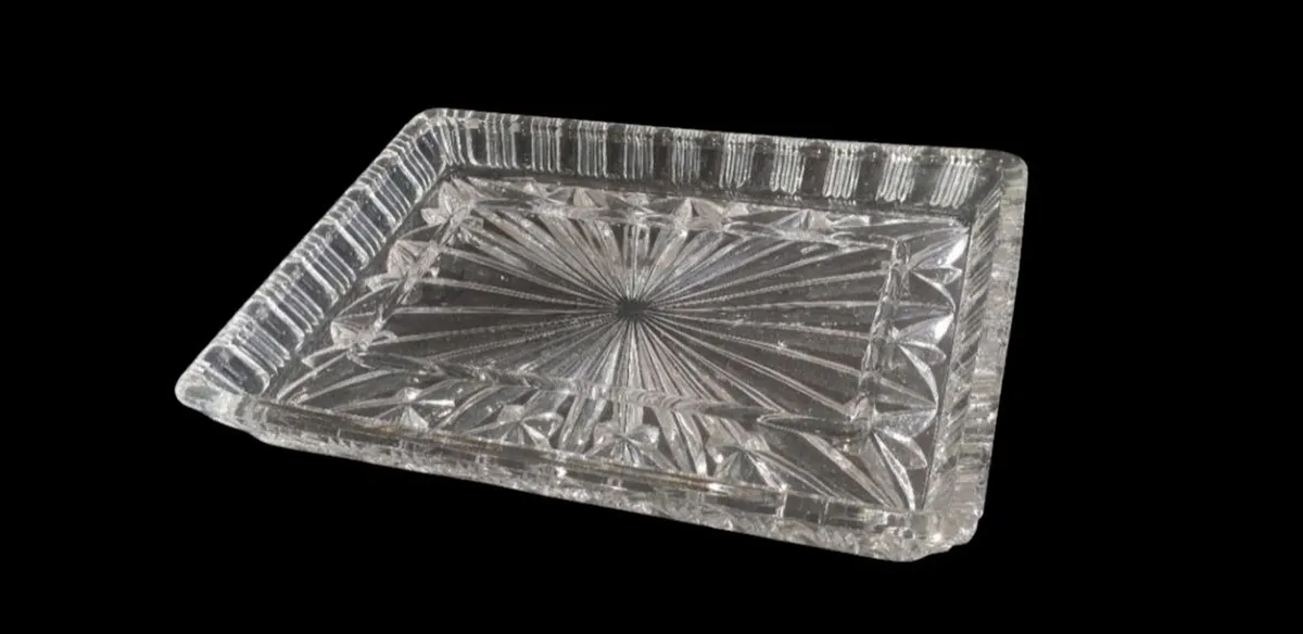 Pristine Godinger Dublin Crystal Vanity Tray - Image 2