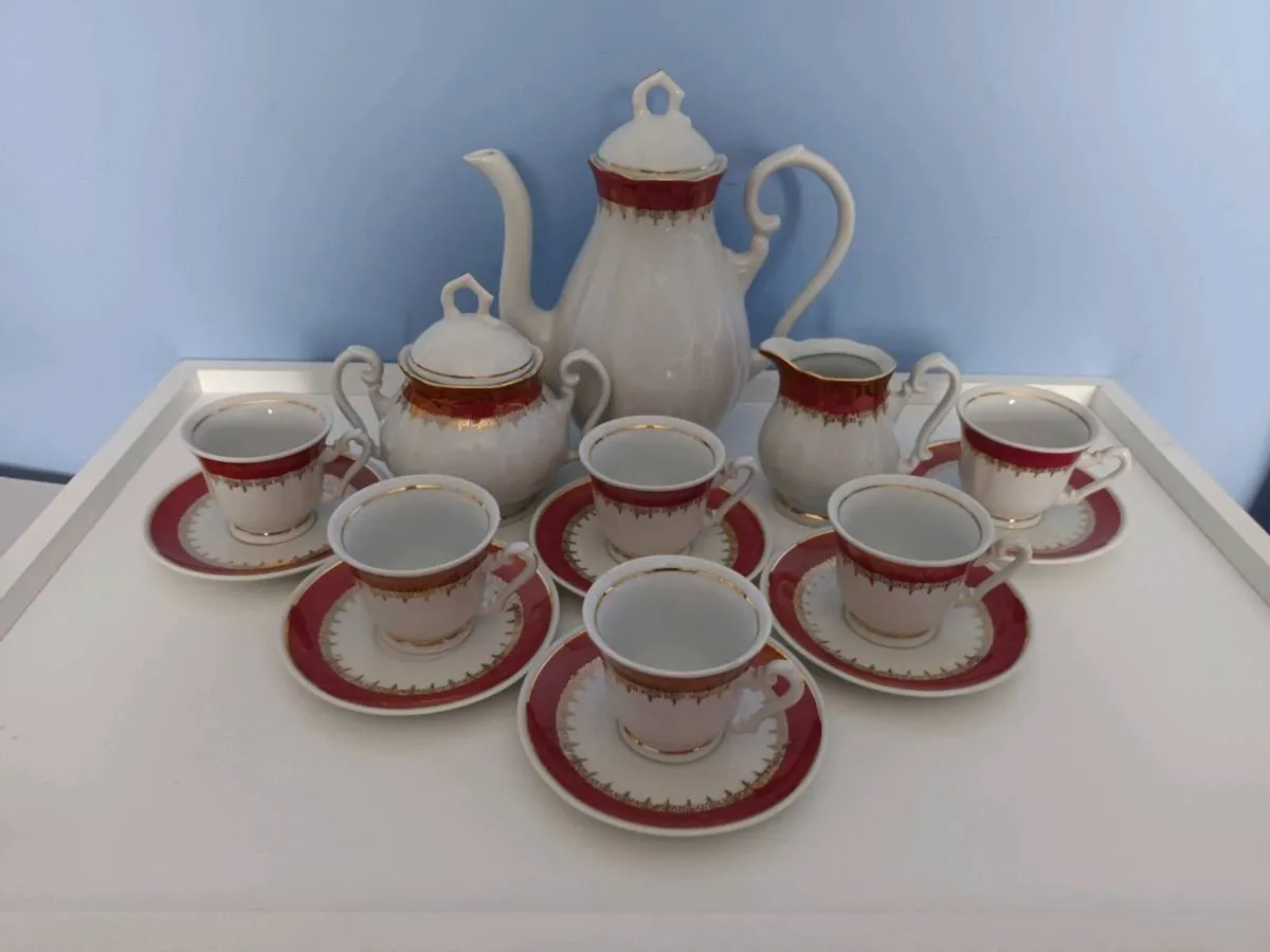China Coffee Set  (15 pieces) - Image 2