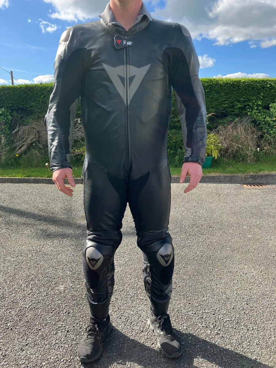 Dainese Mens one piece leather motorcycle suit - Image 1
