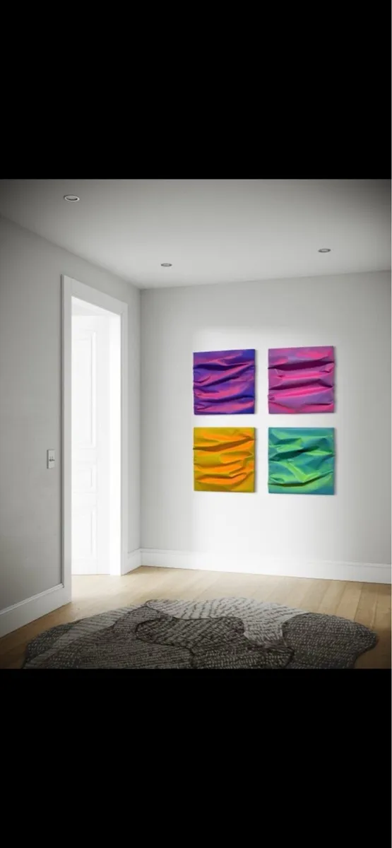 Set of 4 - Original Contemporary Artworks - Image 2