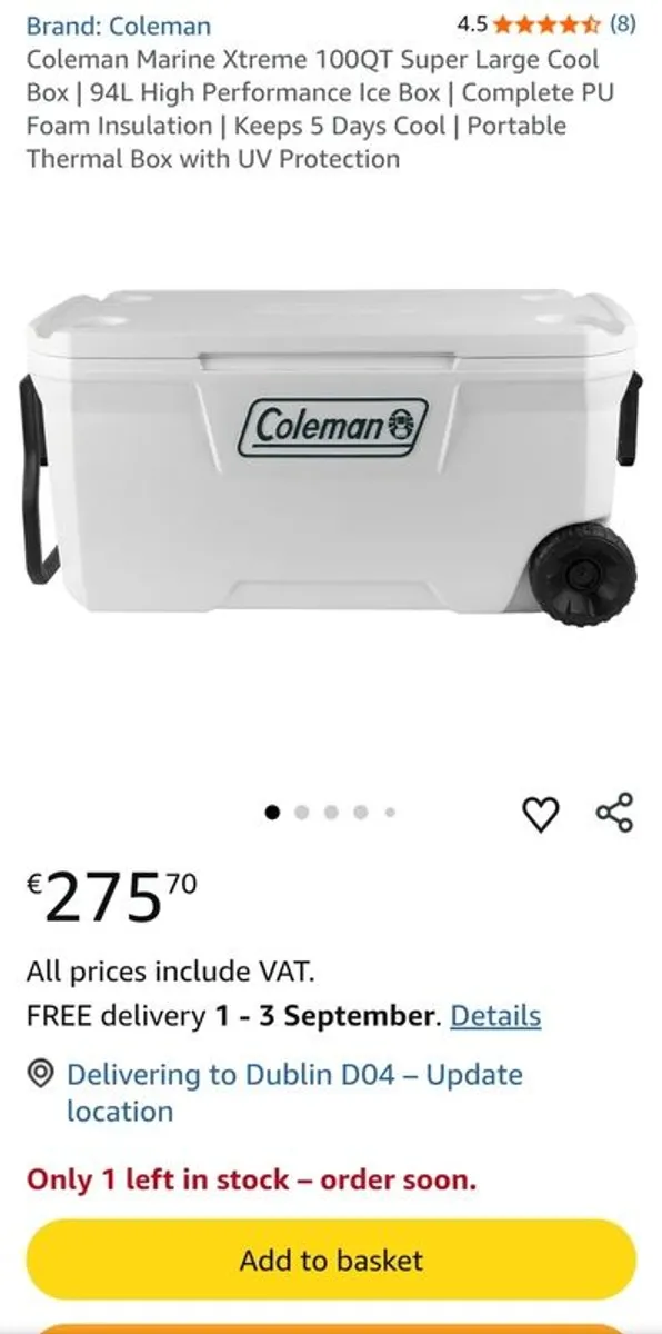 Coleman Marine Xtreme Coolbox 100QT/94L - Image 1