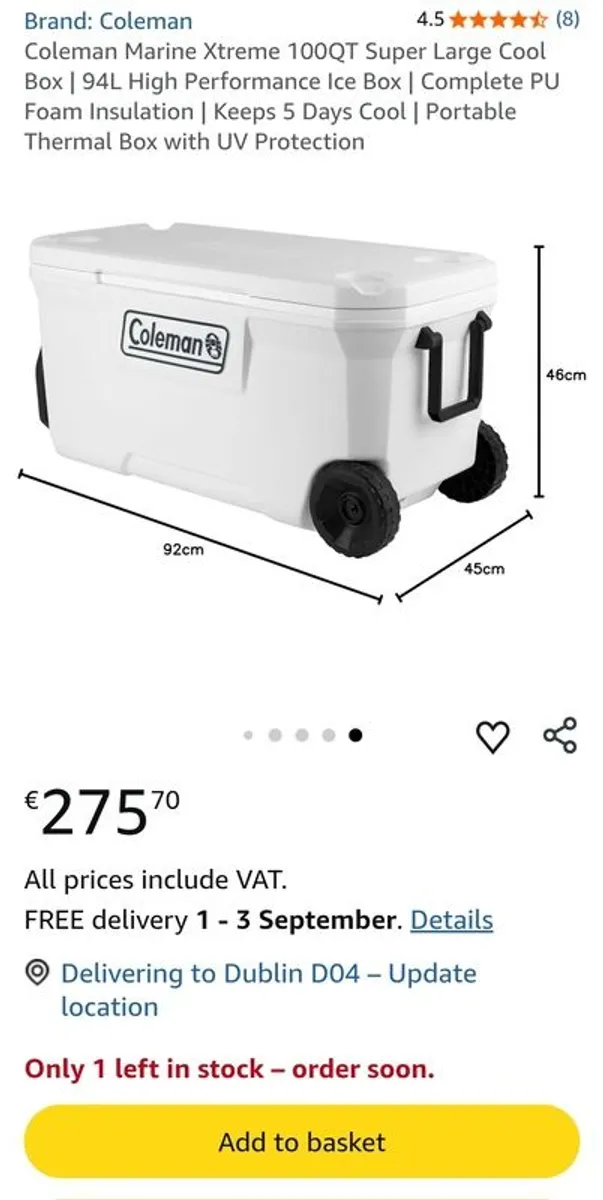 Coleman Marine Xtreme Coolbox 100QT/94L - Image 2