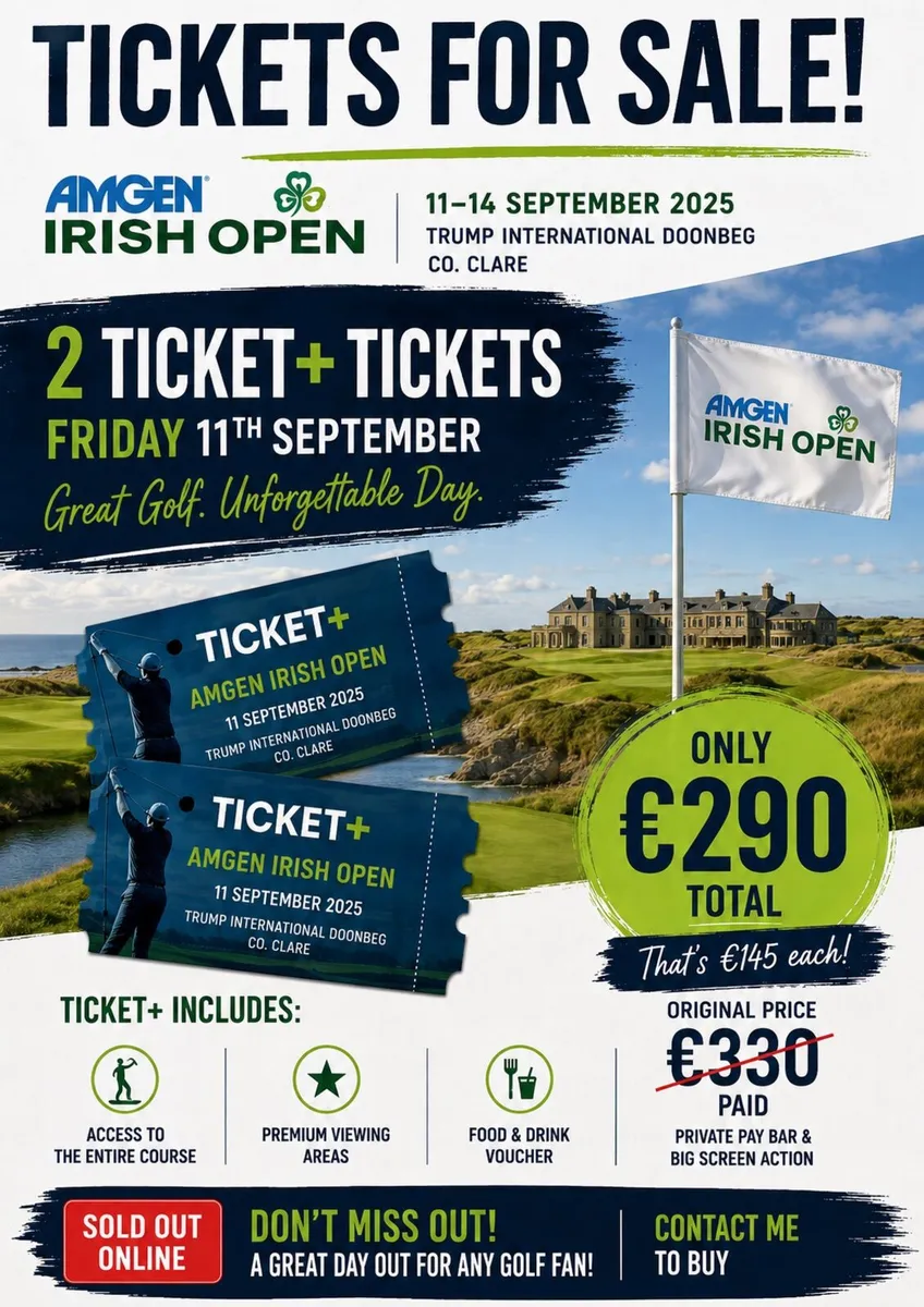 Irish open tickets