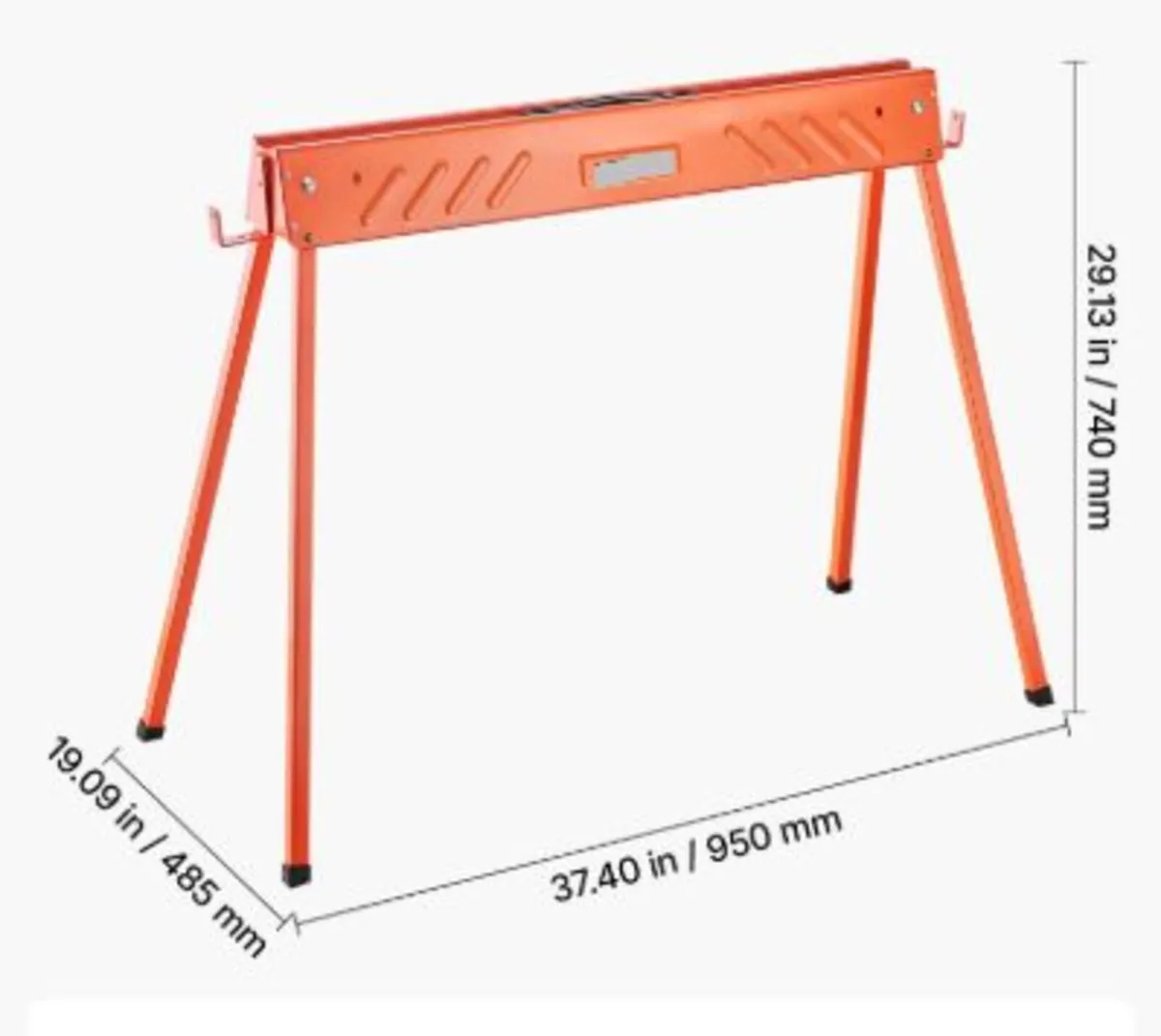 Saw Horses, 2 Pack Folding Work Horses, 299.4 kg - Image 4