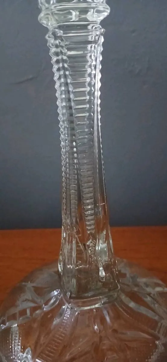 Pair Of Vintage Pressed Glass Candle Holders - Image 3