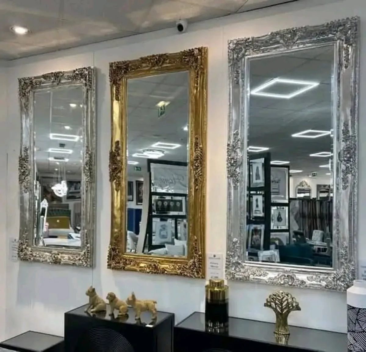 Large Mirror Ornate Regal Decorative - Image 4