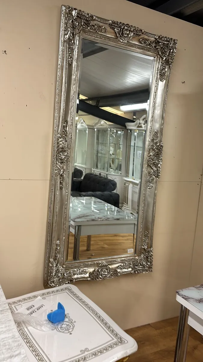 Large Mirror Ornate Regal Decorative - Image 1