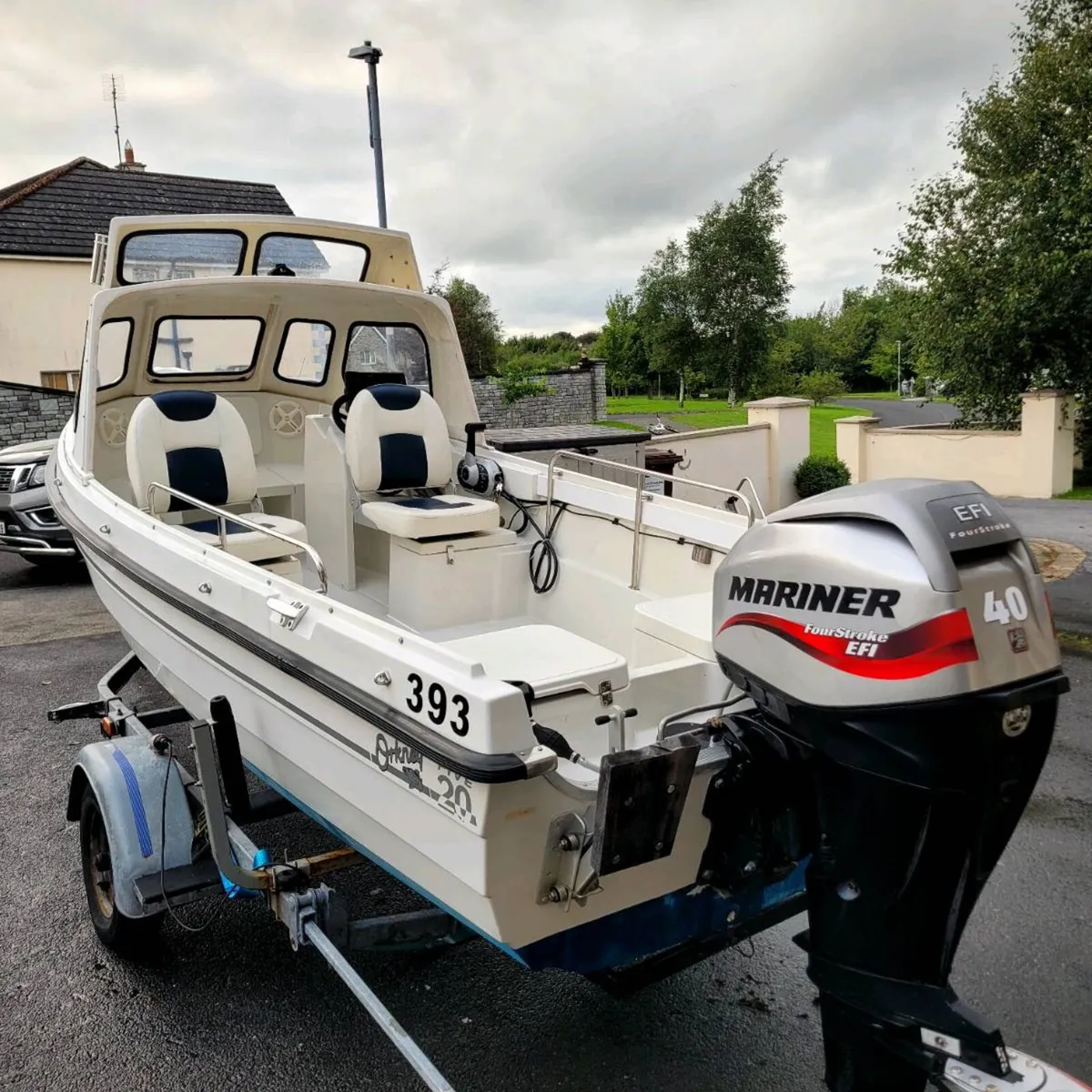 Orkney 520 mariner 40hp efi roller coaster trailer - Image 1