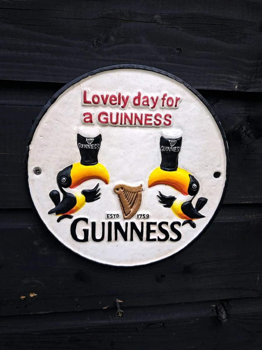 Guinness cast iron sign - Image 1