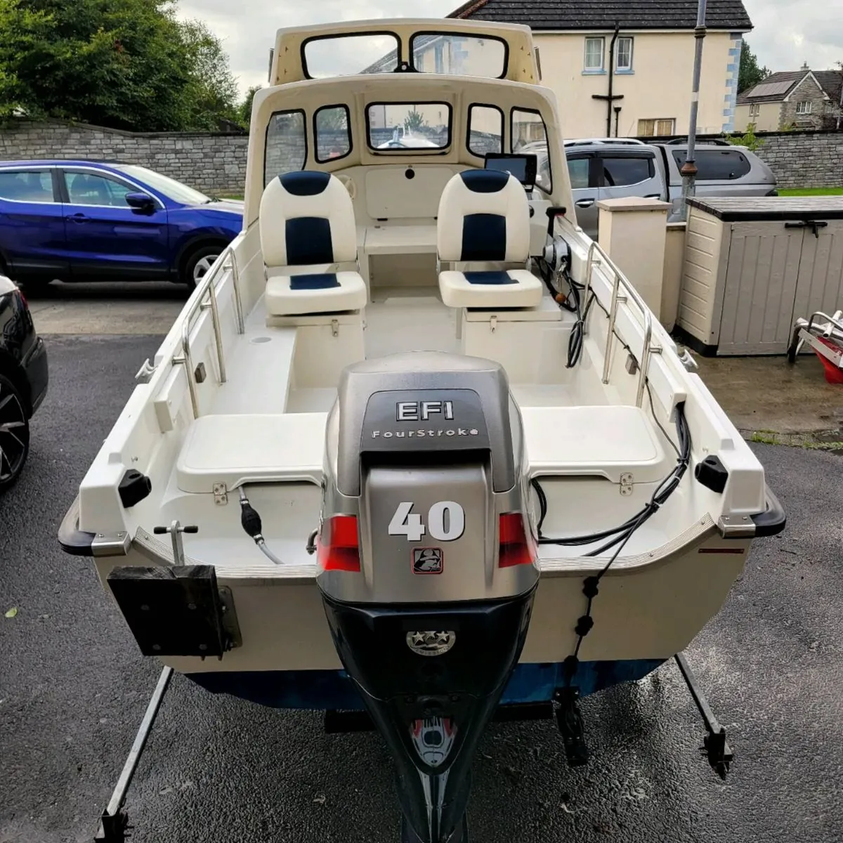 Orkney 520 mariner 40hp efi roller coaster trailer - Image 3