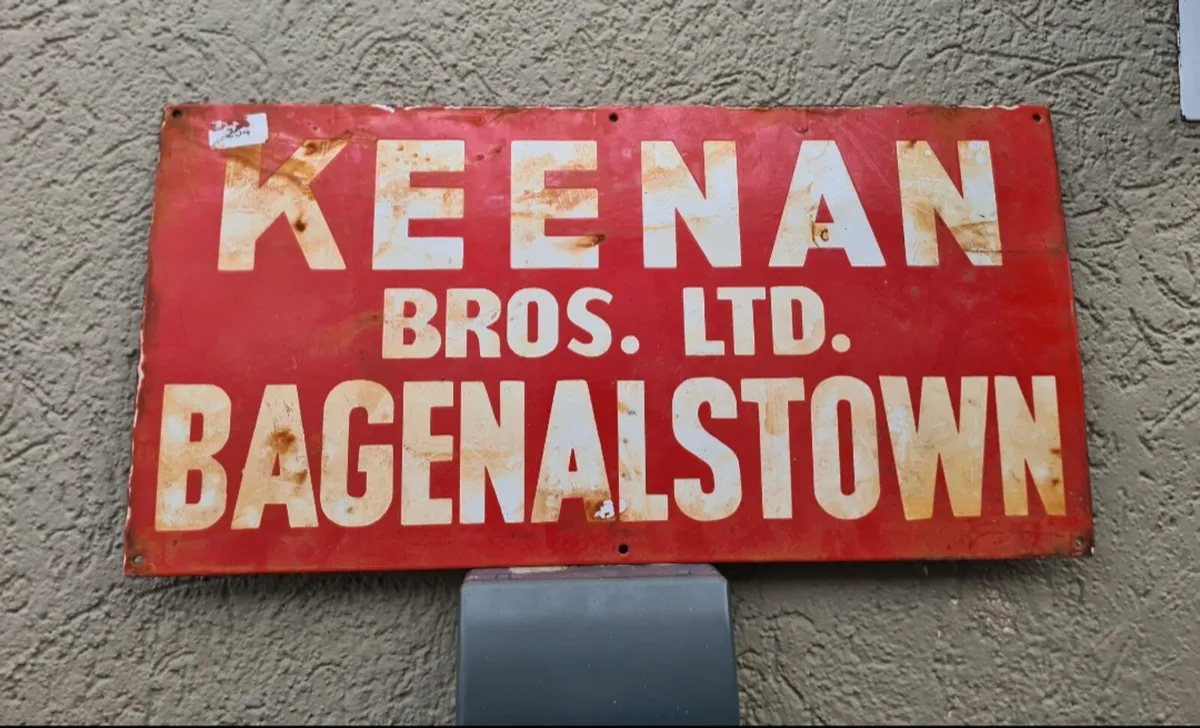 Enamel  sign
