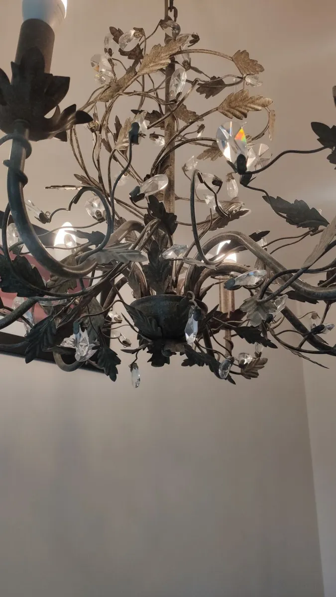 6 light Chandelier - EZ Living Furniture - Image 2