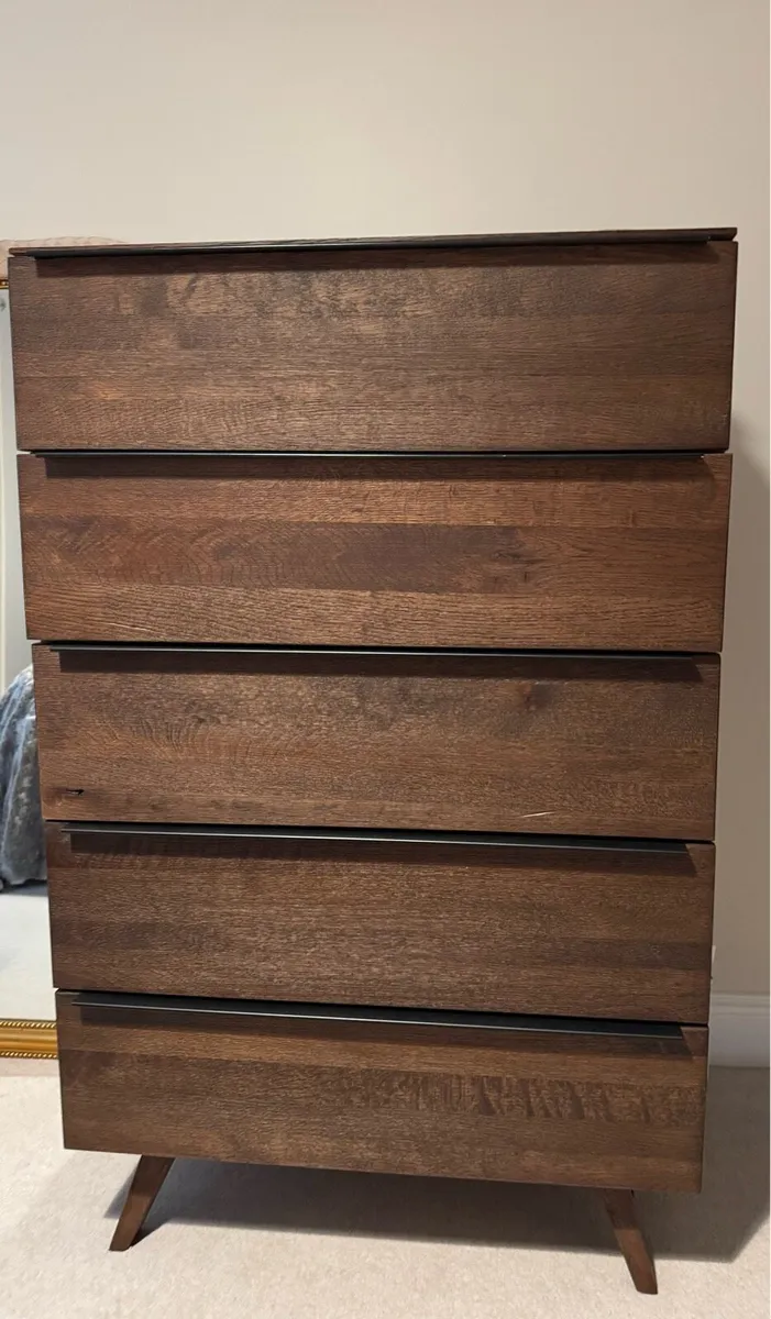 Bedroom Set - Wardrobe, lockers x 2 and drawers - Image 1