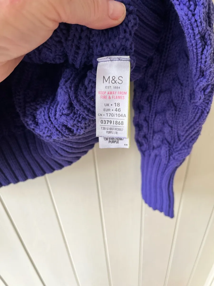 Autograph purple jumper - Image 3