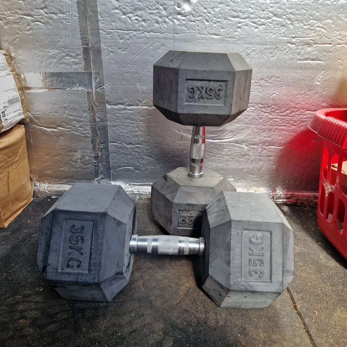 Brand New Hex Dumbells (32.5kg and 35kg) - Image 1