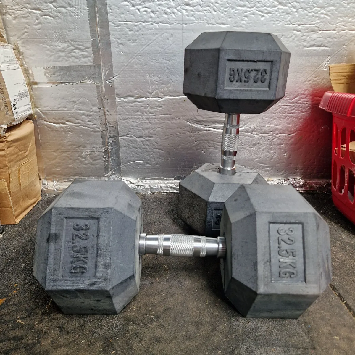 Brand New Hex Dumbells (32.5kg and 35kg) - Image 2
