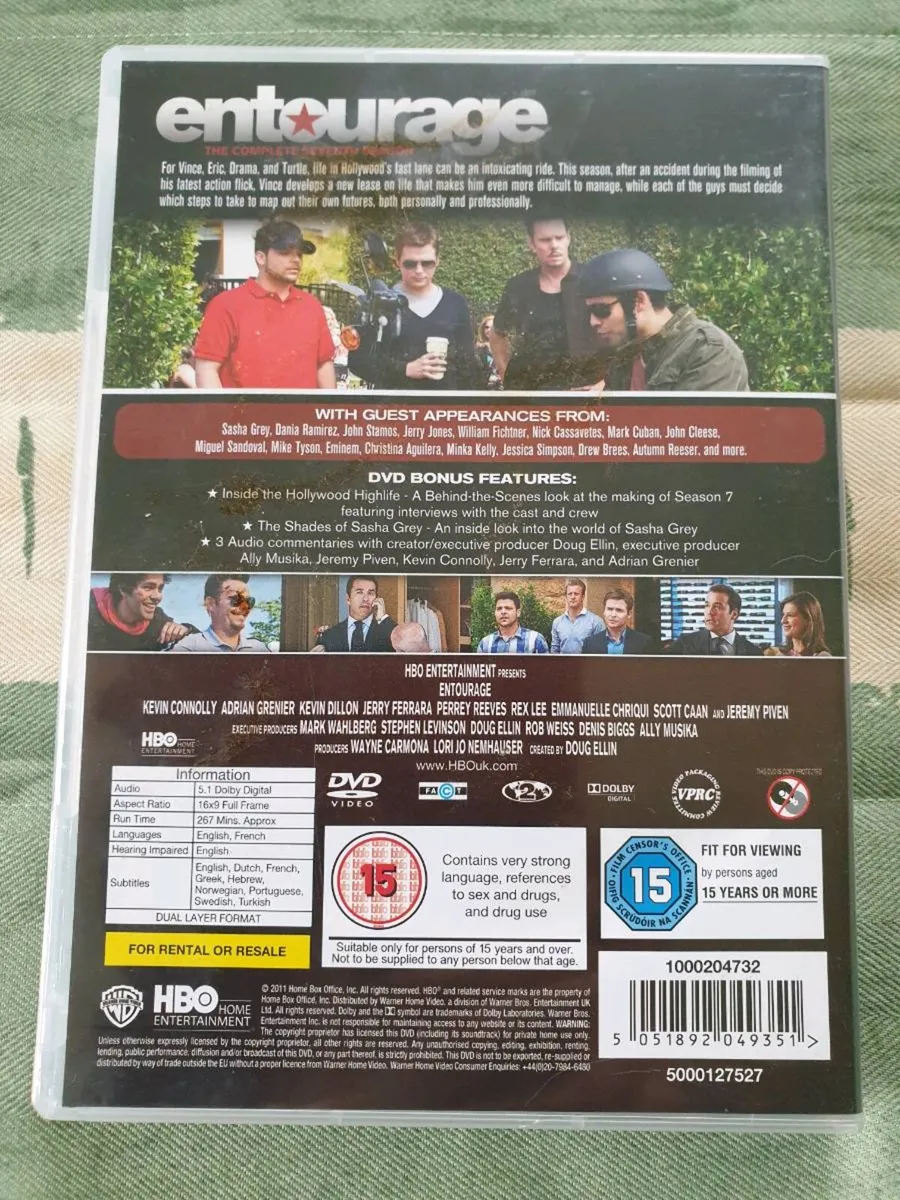 Entourage Complete Season 7 Seventh Series DVD - Image 2