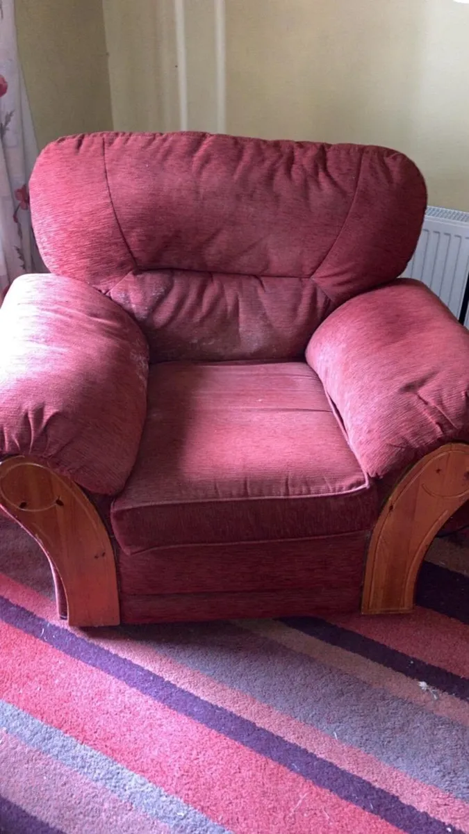 3 seater sofa, 2 armchairs - Image 2