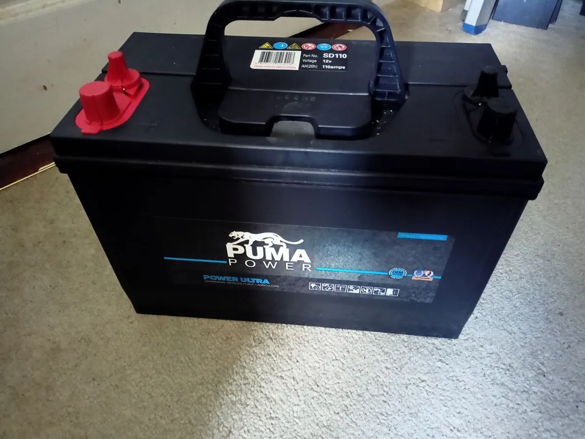 12V 110Ah Deep Cycle Leisure Battery for Work Van - Image 2