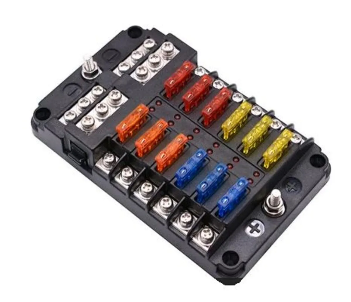 12 Blade Fuse Holder Block for Camper wiring - Image 3